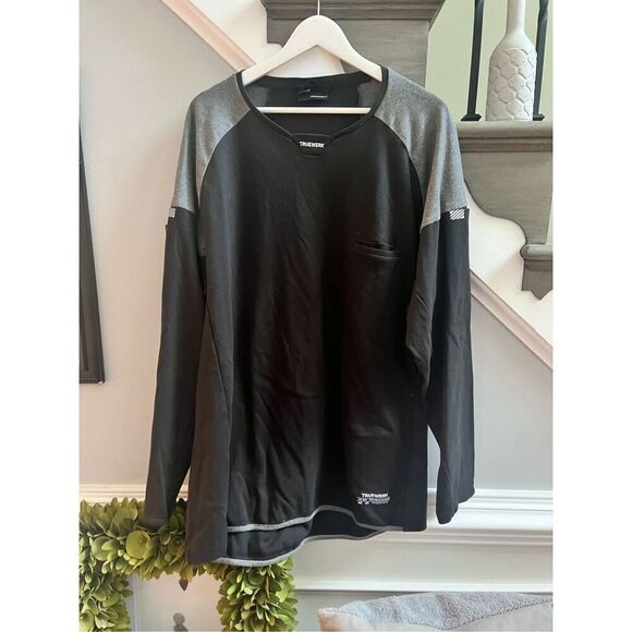 COPY - Truewerk FR2 Moto Jersey Black Electrician Welders Shirt sz 2XL EUC - Picture 1 of 15